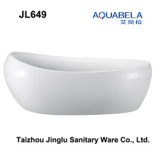 2016 New Egg Shape Freestanding Hot Tub Bathroom Bathtub (JL649)